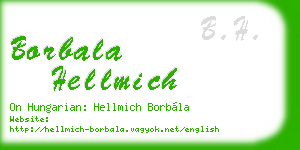 borbala hellmich business card